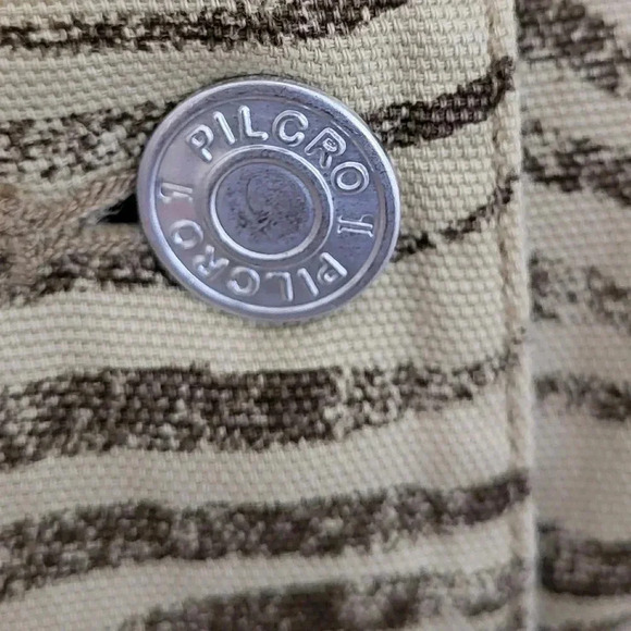 Pilcro Anthropologie Zebra Animal Print Lightweight Cotton Button Up Jacket(M) - Picture 8 of 11